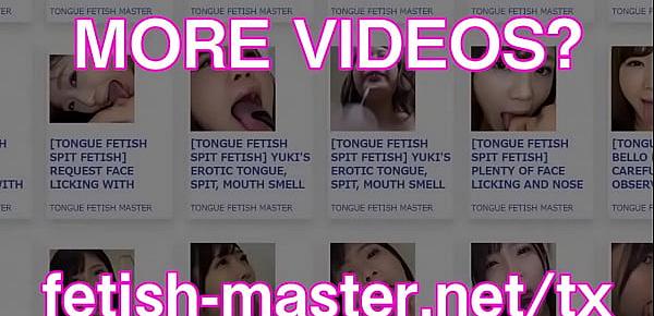  Japanese Asian Tongue Spit Face Nose Licking Sucking Kissing Handjob Fetish - More at fetish-master.net